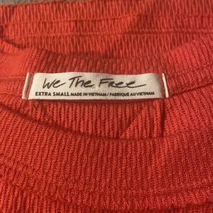 We The Free Free people Orange Sweater